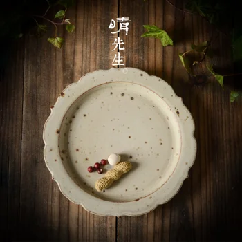 ★Jingdezhen Japāņu Stila Dūmu Pelēks Vienkārši Tējkanna Tējas Uzstādīt Sadzīves Zen Kung Fu Keramikas Tējas Tase Nelielu Tējas Paplāti