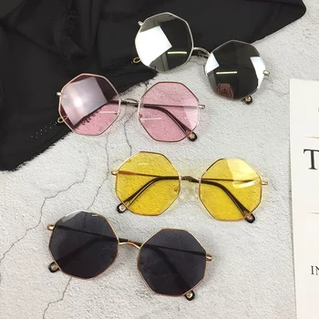 2023 Luksusa Kārtu Krāsas Saulesbrilles Sievietēm, Metāla Izliektu Tempļi Briļļu Okeānā Bez Apmales Modes Saules Brillēm, Dāmas Uv400