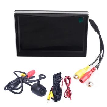 5 collu Krāsu TFT LCD Monitors, Automašīnu Stāvvieta Palīdzību 5